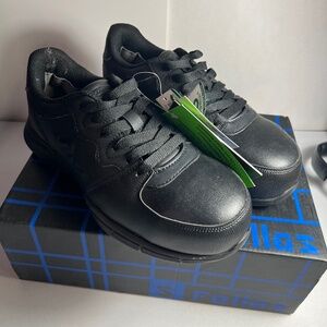 Fellas Women's 520 Hawk Composite Toe Athletic Work Shoes Black/Blue Size 9 (A1)